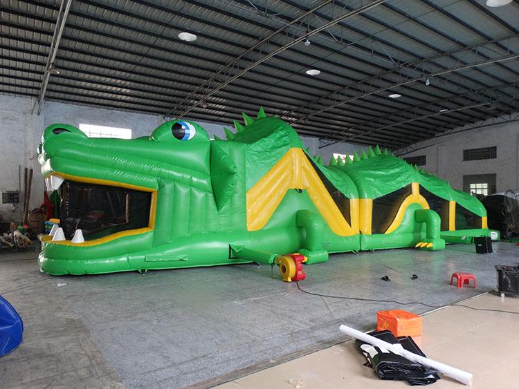 Outdoor Funny Crocodile Inflatable Course with Great Ideas1