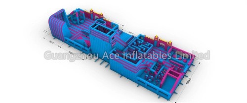 Factory Custom Giant Playground Inflatable Theme Park suppliers