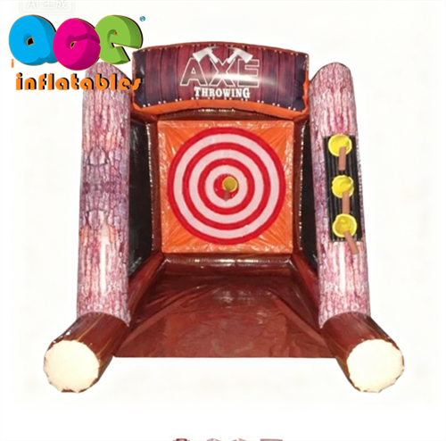 Inflatable Axe Throwing Game For Carnival Sports Events