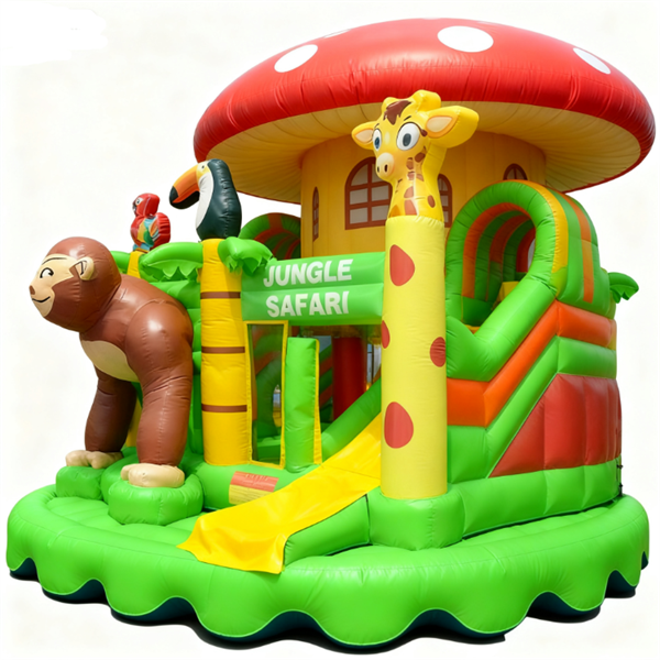 China Customized Monkey Inflatable Jungle Bounce House Suppliers ...