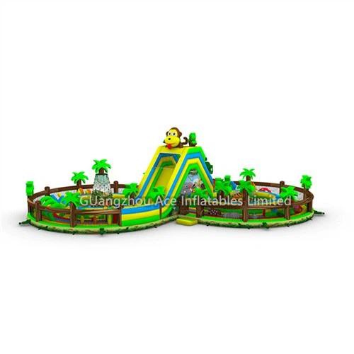 Monkey Jungle Combo Obstacle Course Playground Bouncy Castle For Kids And Adults best