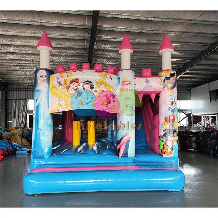 Princess Inflatable Combo Slide
