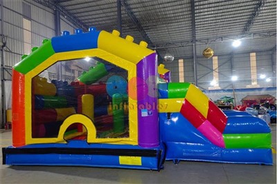 Crossover Building Block Inflatable Bouncy Castle