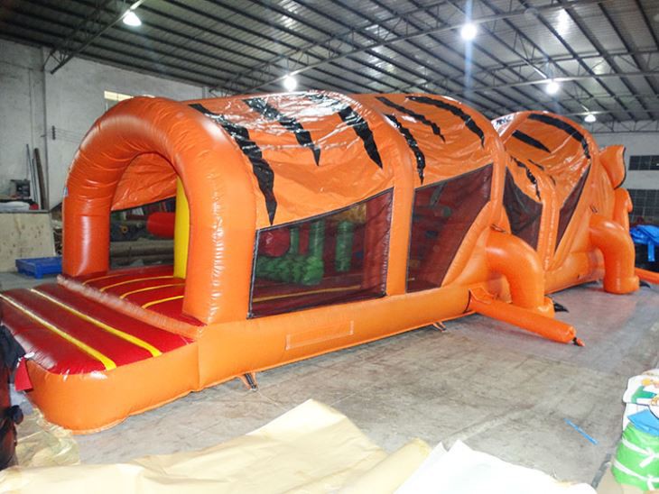 tiger obstacle course inflatable