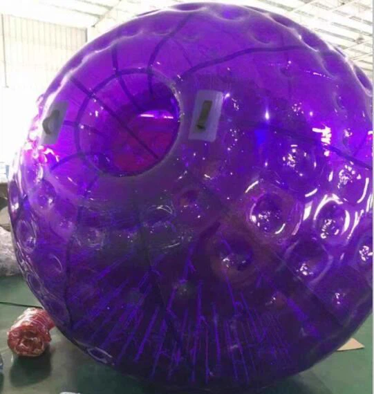 purple inflatable zorb ball