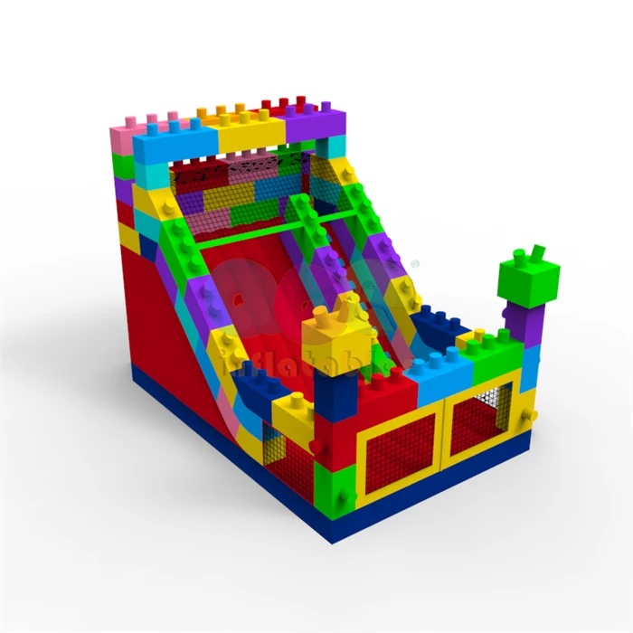 Crossover Building Block Inflatable Dry Slide