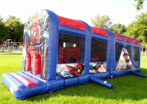 Inflatable Spider Man Obstacle Course suppliers