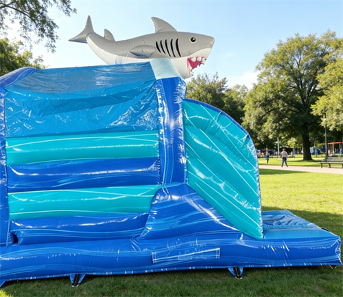 Shark Inflatable Combo Bouncy Castle factory
